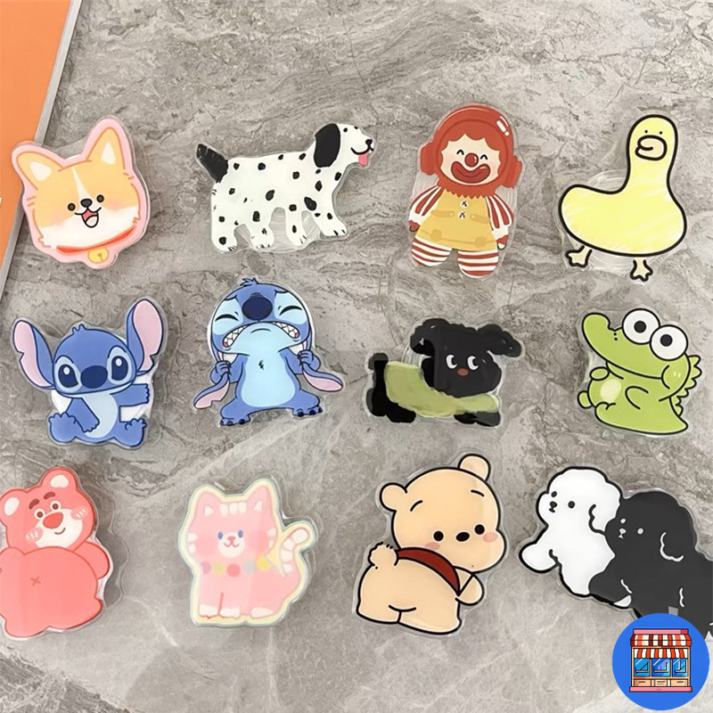 ขาตั้งติดเคสมือถือ ตุ๊กตา การ์ตูน น่ารัก ยึดได้ที่วาง ติดคั้งง่ายๆ ใช้ได้กับเคสโทรศัพท์ สะดวกตั้งวางโทรศัพท์ CODที่ไทย