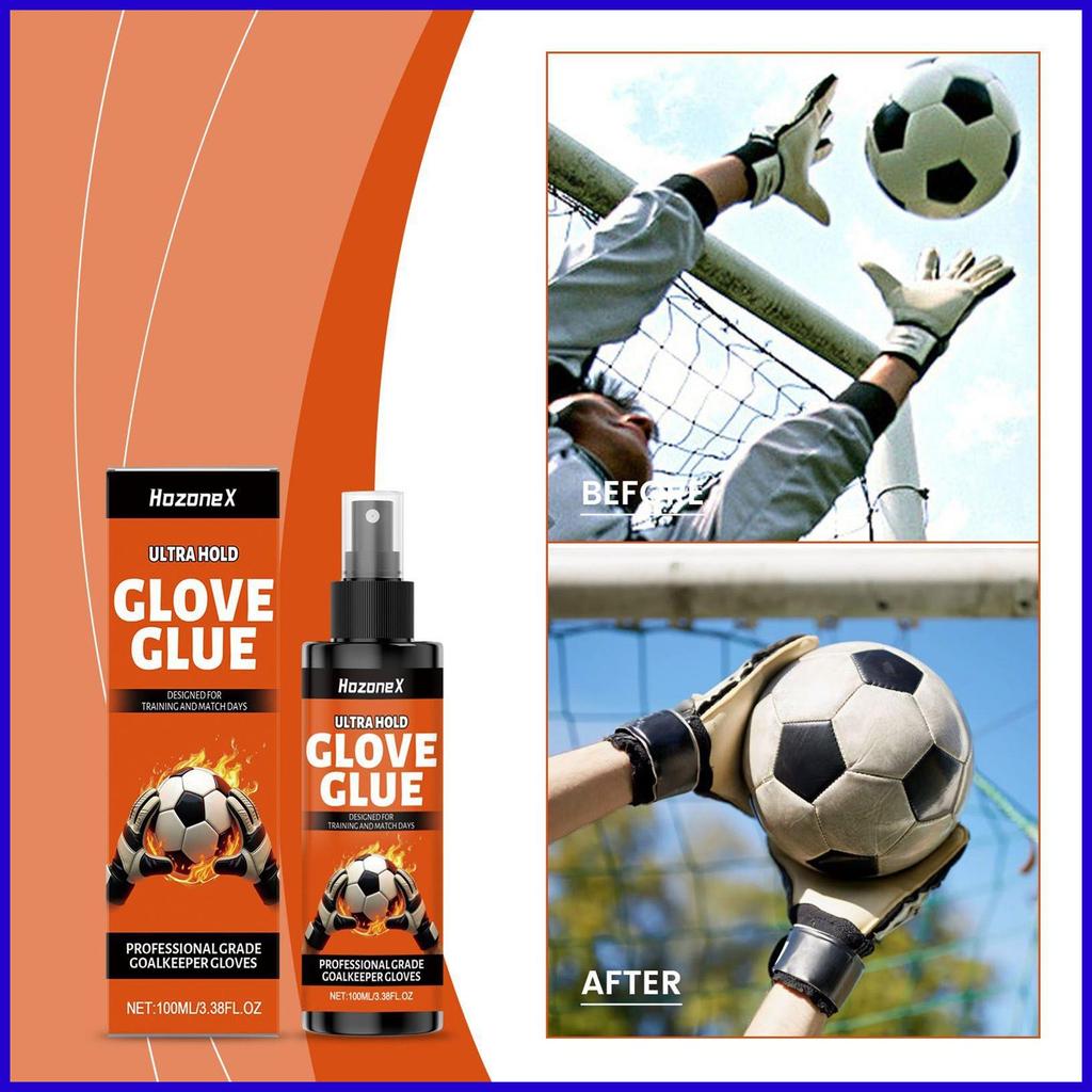 Goalie Glove Spray Grip Quick-Dry Anti-Slip Sticky Mist 100ml Goalie Traction Grip Spray for Footbal