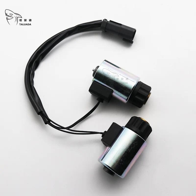 สําหรับโซลินอยด์วาล์ว Komatsu WA320-5 WA320-6 WA320PZ-6 WA380 ชิ้นส่วนรถขุดมอเตอร์โซลินอยด์วาล์ว UC1