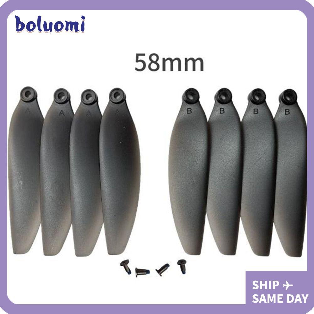 BOLUMI รีโมทคอนโทรล Drone Parts,พลาสติกสีดําพับใบพัด, Universal 58 มม./66 มม.Quadcopter อะไหล่ใบมีดส