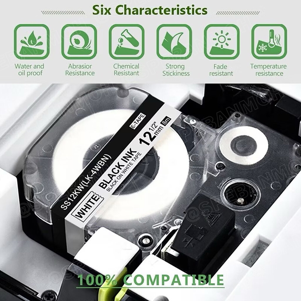 [ 1 ชิ้น ] Label Tape For Puty TC-860K ตลับสติ้กเกอร์ สำหรับเครื่องพิมพ์สติ้กเกอร์ TC860K Label Tape สติ้กเกอร์พื้นสี… ราคา ถูกที่สุด ดีลบีเคเค แกลเลอรีภาพที่ 8
