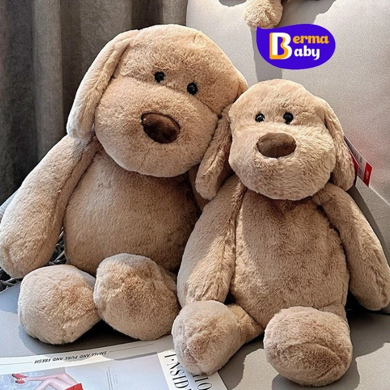 Berma Baby ตุ๊กตาหมา 30/45/55ซม ตุ๊กตาสุนัขสีน้ำตาล น่ารักมาก พร็อบแต่งห้อง ของขวัญวันเกิด