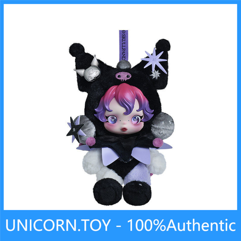 POPMART POPMART SKULLPANDA x Melody Kuromi ตุ๊กตาจี้ตุ๊กตา