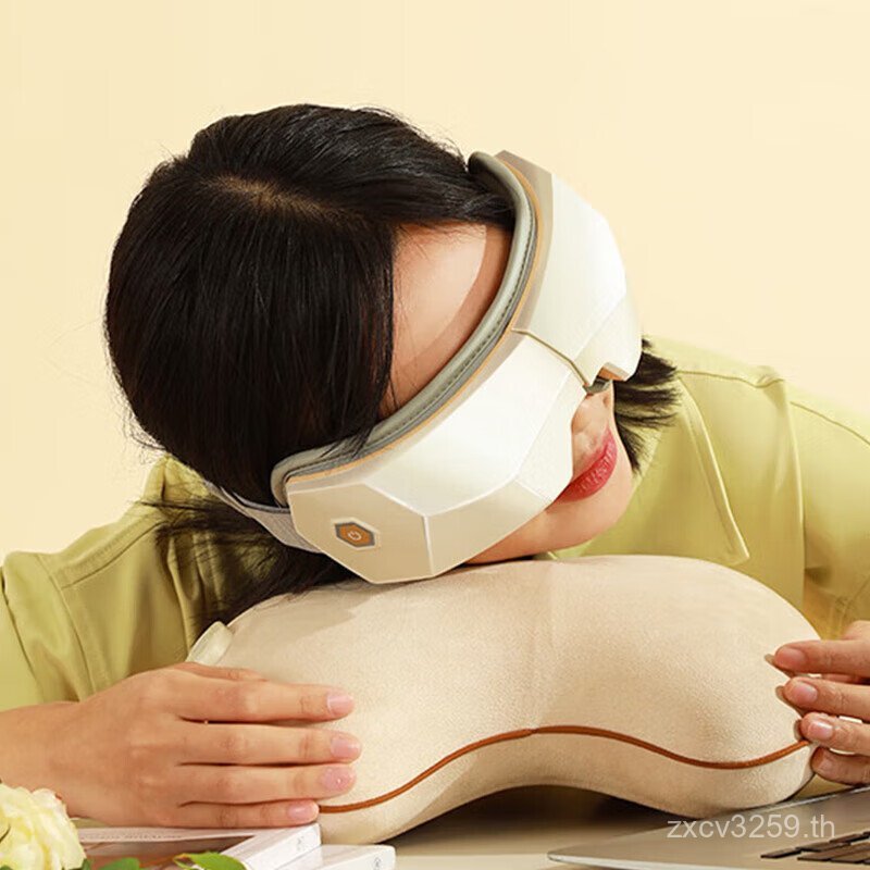 Eye Hezheng HZ-QNA-10 นวดประคบร้อนพร้อมบลูทูธพับได้ Thermostatic Double Layer นวดถุงลมนิรภัย W8VH