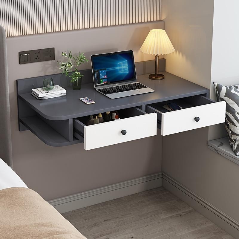 Wall-Mounted Computer Desk Floating Study Table Bedside Wall Desk Children's Writing Station Hanging