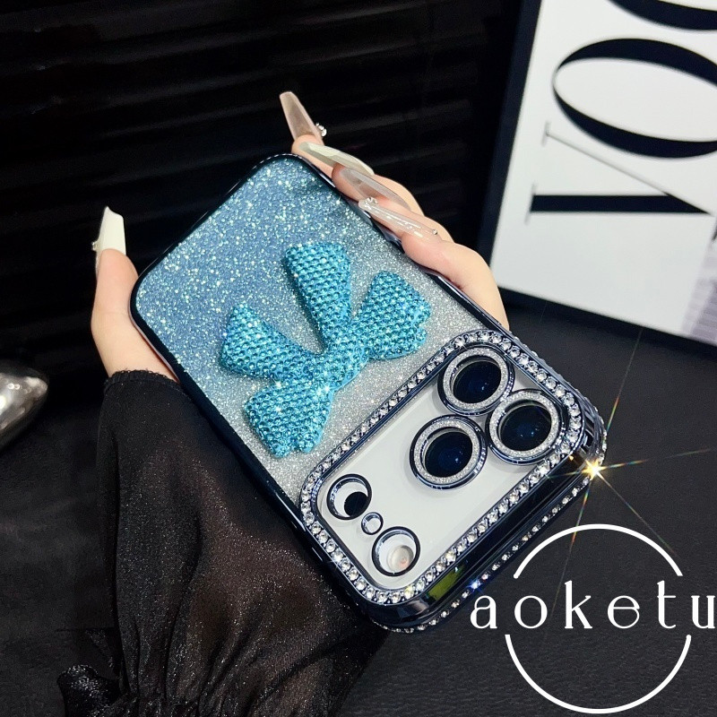 เพชรแฟลชหรูหราเบาเหมาะสําหรับเคสโทรศัพท์ Apple 17promax, iPhone 16pro, ผู้หญิงเฉพาะ 15pro, สูง-จบ 14, โปร่งใสรวมทุกอย่างป้องกันการตก 13 เคสป้องกัน