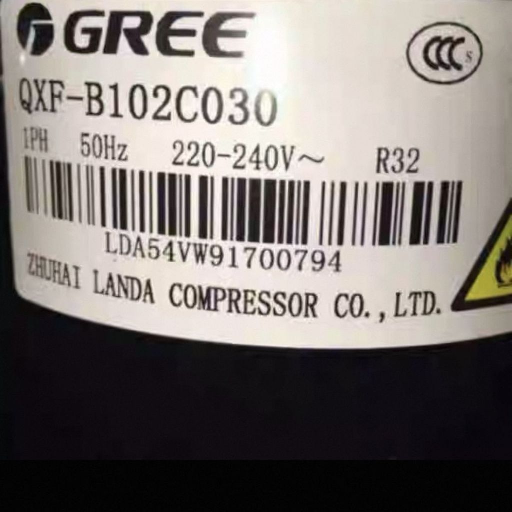 คอมเพรสเซอร์กริดลี่/ลิงดา QXF-B102C030 1.5HP R32a แท้