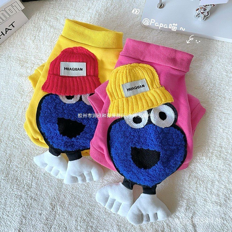ฤดูใบไม้ร่วงฤดูหนาวสุนัขตลก Bichon จัดส่งฟรีตุ๊กตาแมว Warm Sweatshirt jiojio ขนแกะ Plus สัตว์เลี้ยงส