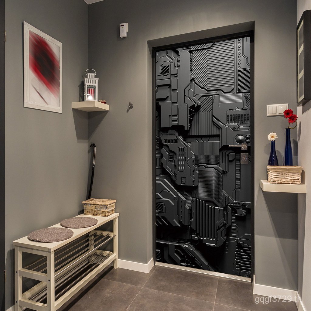 Refurbishment สติกเกอร์ตกแต่งสติกเกอร์สร้างสรรค์ Self-Adhesive โมเดิร์น DM303 โลหะ Home Science Fict