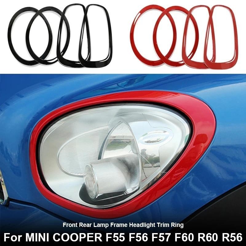 2pcs สําหรับ MINI COOPER F54 F55 F56 F57 F58 F59 R60 R56 R57 R58 R59 ด้านหน้า/ด้านหลังโคมไฟกรอบไฟหน้