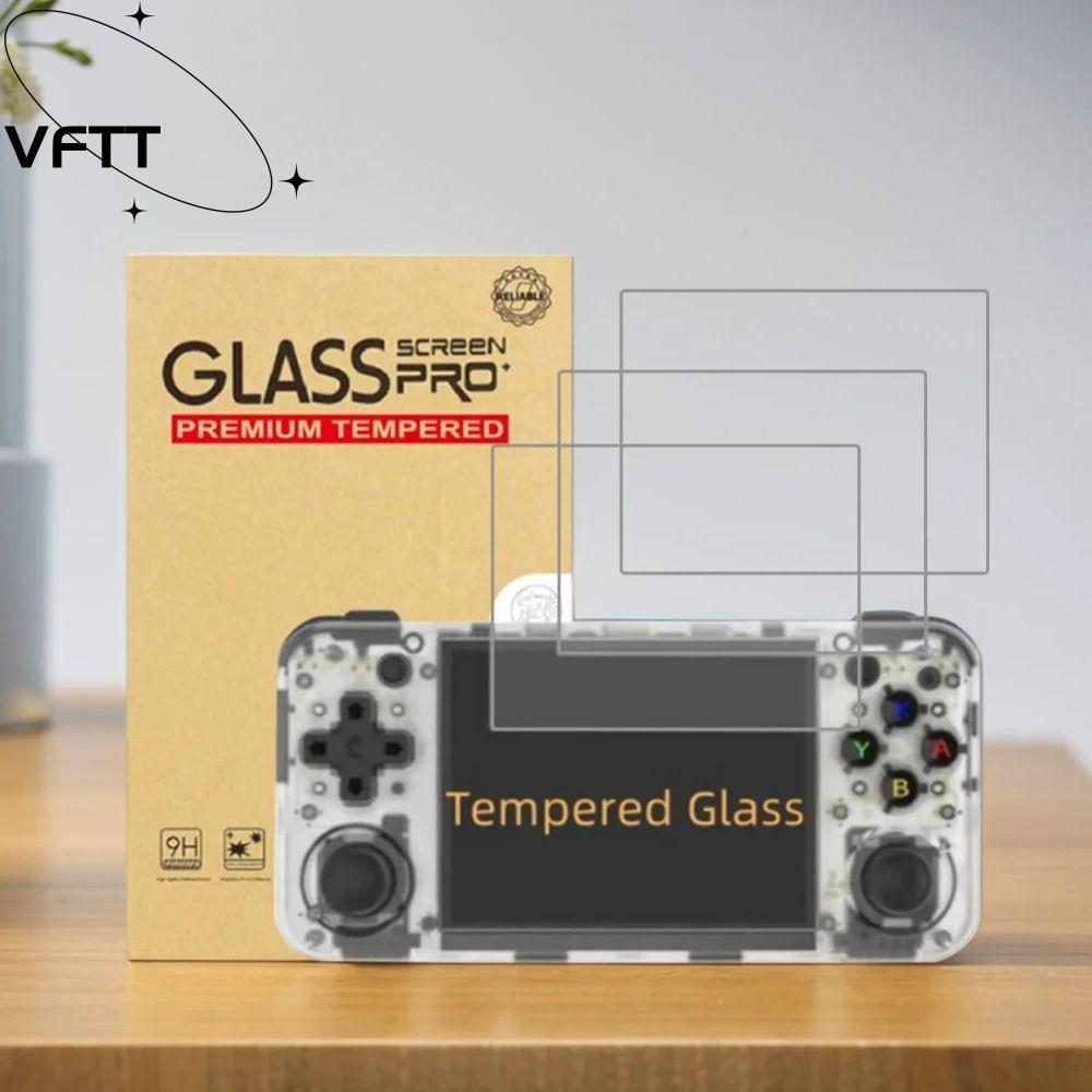 VFTT ฟิล์มกันรอยหน้าจอ, กระจกนิรภัย 9H HD, 2024 ฟิล์มป้องกันรอยขีดข่วนที่ทนทานสําหรับ Anbernic RG35X