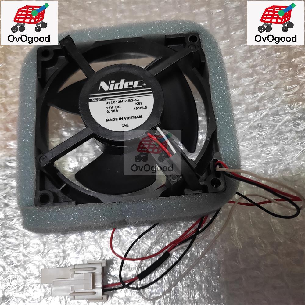 1PC ยี่ห้อใหม่ตู้เย็นเครื่องทําความเย็นพัดลมระบายความร้อน Nidec U92C12MS1B3-52 12V 0.16A 9 ซม.