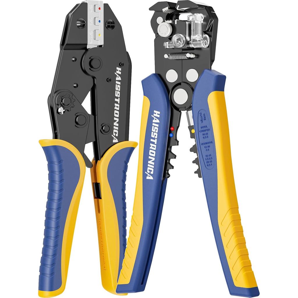 Haisstraonica Wire Stripper และ Crimping TOOL,AWG 24-10 อัตโนมัติ Stripper เครื่องมือ AWG 22-10 Ratc