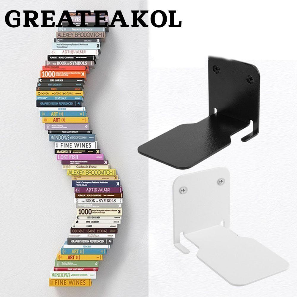 ชั้นวางหนังสือติดผนังซ่อนหนังสือ บุเก็บหนังสือตกแต่งบ้านลอยสร้างสรรค์