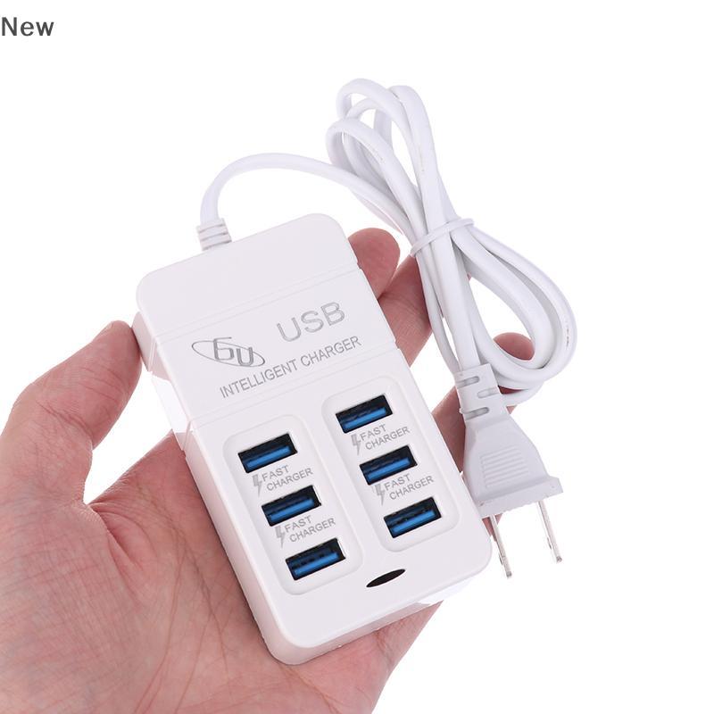 1ชิ้นปลั๊ก US 6พอร์ตที่ชาร์จ USB หลายพอร์ต35W PD Type-C โทรศัพท์มือถือชาร์จเร็วอะแดปเตอร์ USB ฮับ ราคา ถูกที่สุด ดีลบีเคเค แกลเลอรีภาพที่ 8