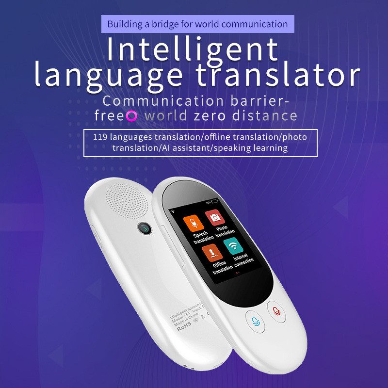 F1 Smart Voice Translator WiFi Offline + ภาพถ่ายสําหรับการเดินทางการสนทนาทางธุรกิจ Abroad แบบพกพา Sm