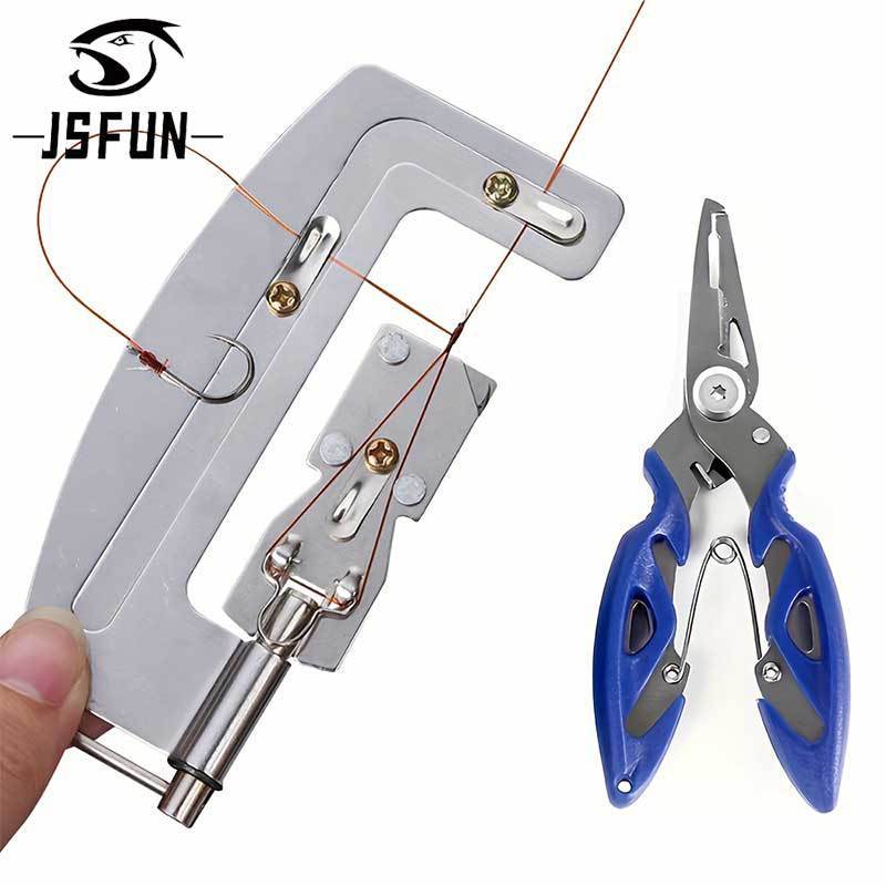 Fishing Hook Tying Tool+Blue Lure Pliers Fishing Rod Fishing Line Binding Fishing Line Lure Set