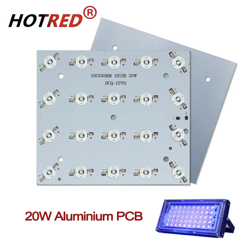 UV LED โคมไฟ 20W 30W 50W Light Curing โมดูล 365nm 395nm 3D ฉลากเครื่องพิมพ์อิงค์เจ็ทกาวเรซิ่นสายเครื