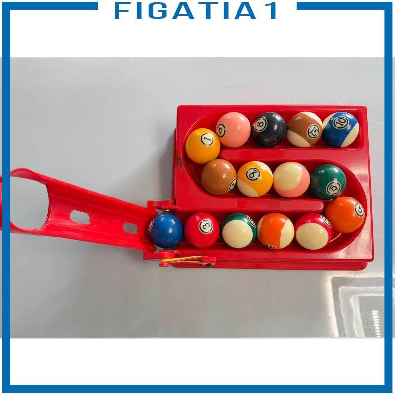 Figatia ชั้นวางลูกสนุ๊กเกอร์ขนาดกะทัดรัดทำจากพลาสติก สําหรับฝึกฝนและจัดเรียงลูกบอลบนโตํะ