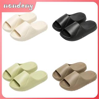 NANDENY รองเท้าแตะหนา, รองเท้าชายหาดด้านล่างหนาสีทึบ, รองเท้…