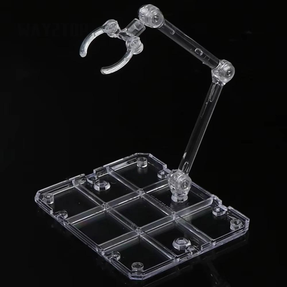 WAY2TOP โมเดลกันดั้ม, โปร่งใสเคลื่อนย้ายได้ Action Figure Display Stand, Perfect Assembly Rack PVC Action Figure Base สําหรับ HG 1/144 Cinema Game