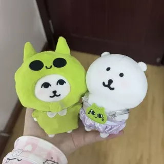 ตุ๊กตาผ้าฝ้ายขนาด 10 ซม. Self-Deprecating Bear Headgear แว่นตาตลก Alien ตุ๊กตาอุปกรณ์เสริม