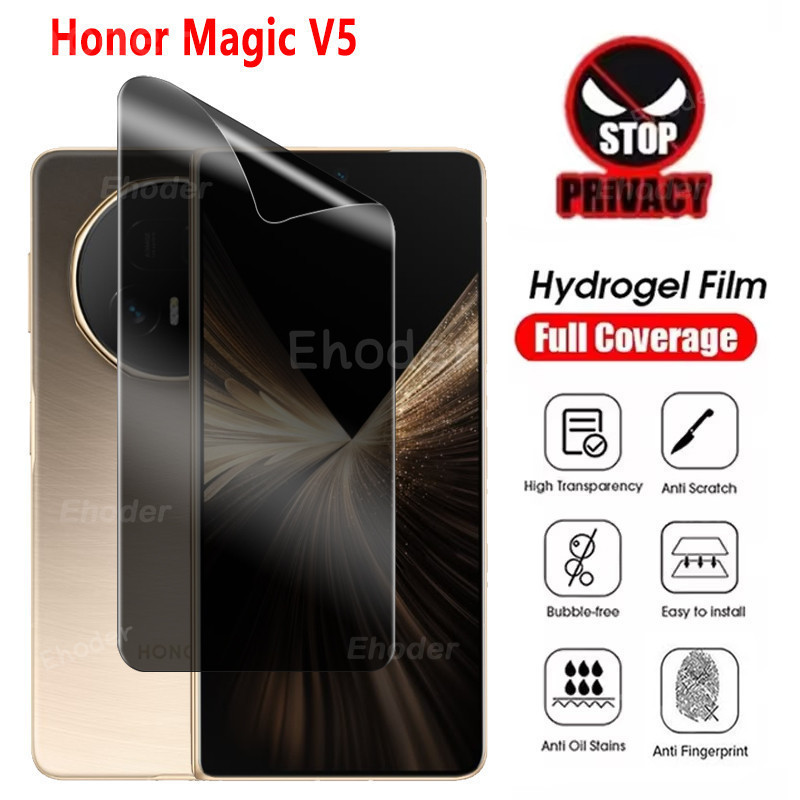 1 ~ 3 ชิ้น Anti-Spy Hydrogel ฟิล์มสําหรับ Honor Magic V5 4G 5G 2025 MagicV5 V 5 ตัวป้องกันหน้าจอความเป็นส่วนตัว