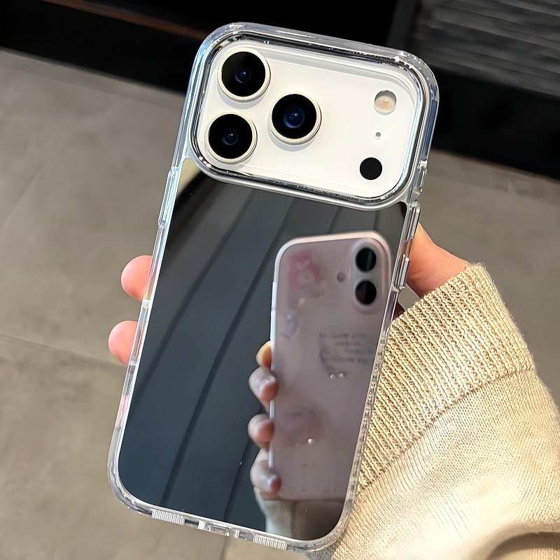พื้นผิวกระจกหรูหราอะคริลิคเคสโทรศัพท์สําหรับiPhone 11 12 13 14 15 16 17 Pro Max Plus 17 Airกันกระแทกกันชนกรณีฝาครอบ