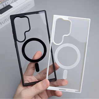 TPU Magnetic เคสโทรศัพท์ For Samsung A07 A17 A56 A36 A16 A06 A54 A55 A15 A37 A57 A26 A25 S26 S25 กันกระแทก ชัดเจน สีทึบ