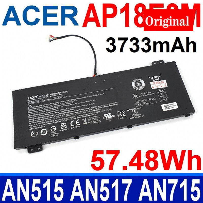 ORIGINAL ACER AP18E8M AP18E7M NITRO 5 AN515-47 56 AN515-57 N18C3 N18C4 N20C1 SWIFT 3X SF314-41G SF31