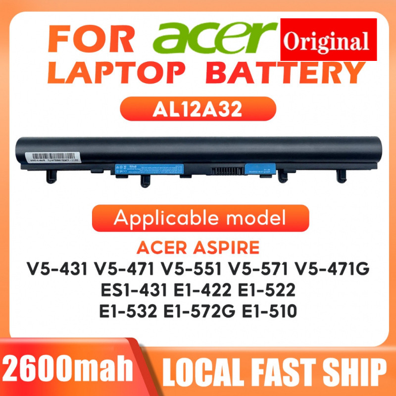 Acer AL12A32 Laptop Battery Compatible With Laptop Aspire V5 V5-431G V5-431G V5-471 V5-531 V5-551