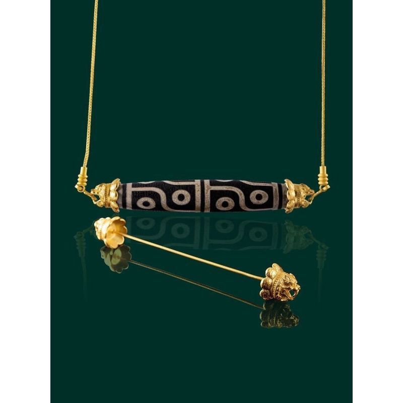 หัวเข็มขัด Tiger Head สำหรับ dzi beads ปรับได้ทั้งแนวตั้งและแนวนอน พร้อม universal buckle และสามารถถ