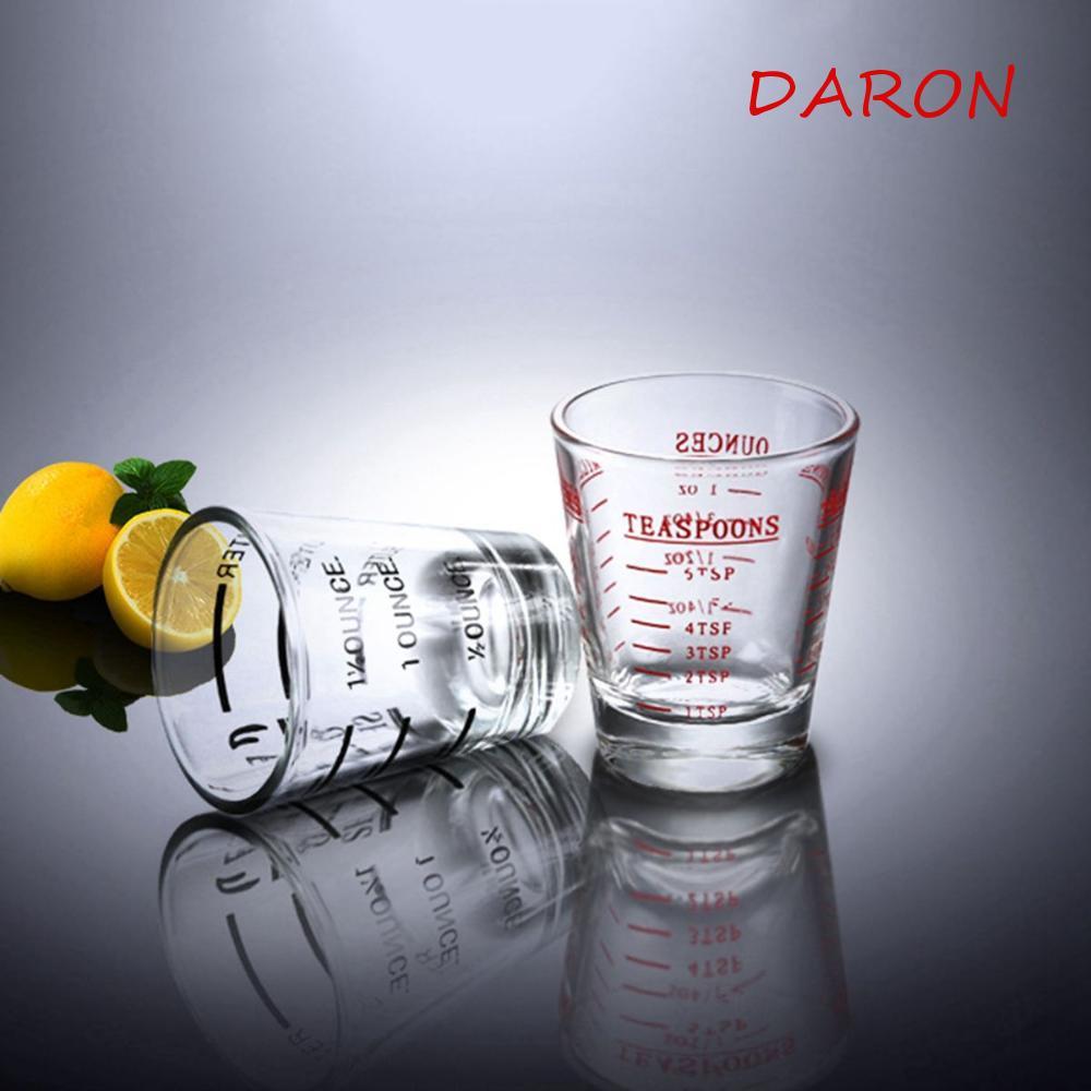 DARON Jigger 1.5oz/45ml อุปกรณ์เสริมบาร์พร้อมแก้วช็อตสําหรับงานหนักขนาด