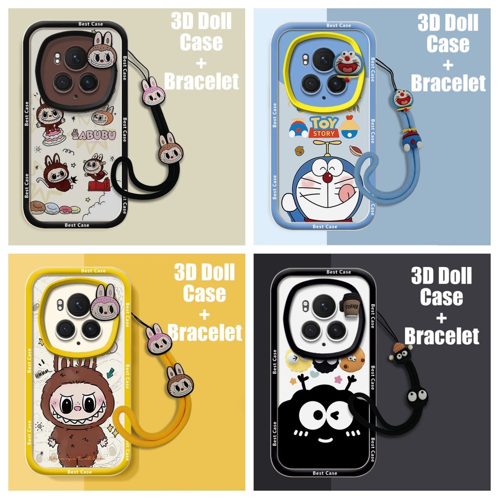 เคส Honor Magic 6 Pro เคส เข้ากันได้กับตุ๊กตา 3D Cool การ์ตูนน่ารักเคสโทรศัพท์แบบนุ่ม B-YQ-GZJT