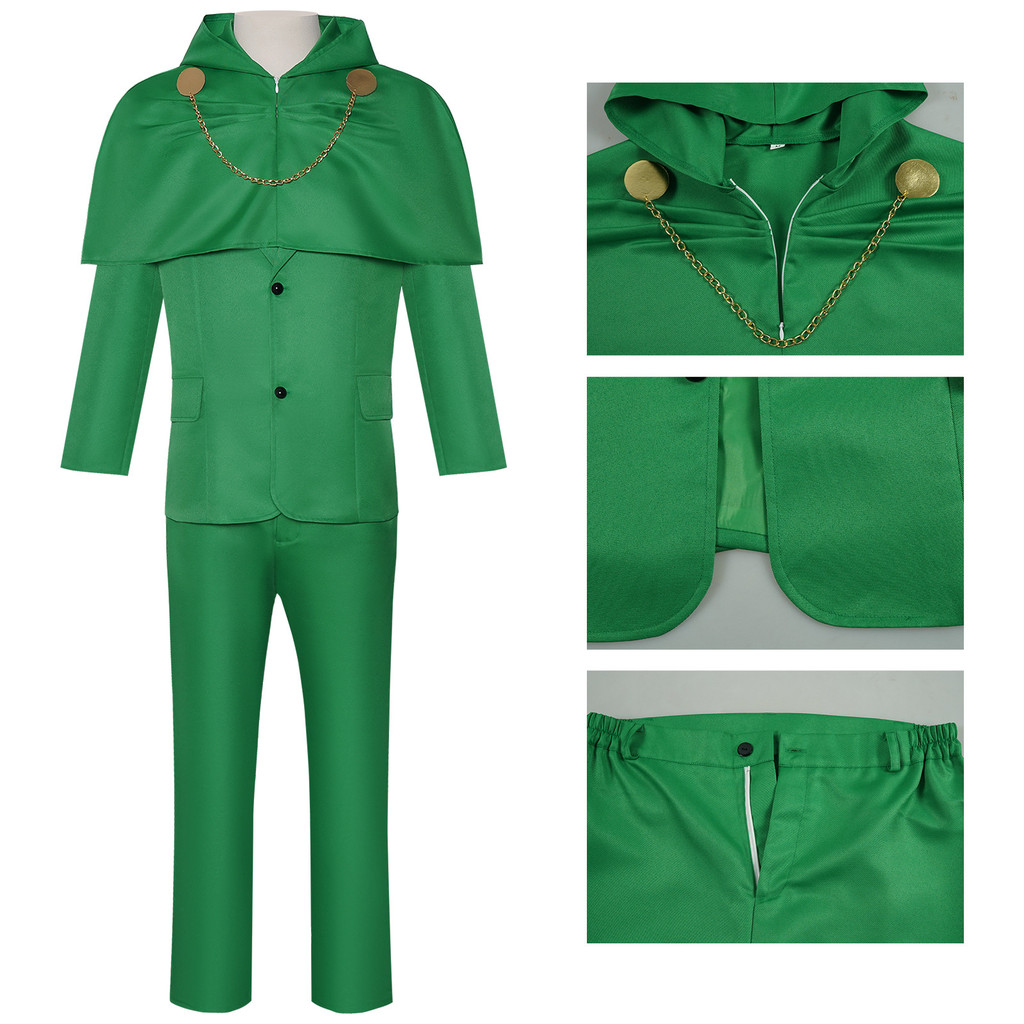 Avengers 5 Cosplay Costume Doctor Doom Green Hooded Cloak Cosplay Anime Stage Costume