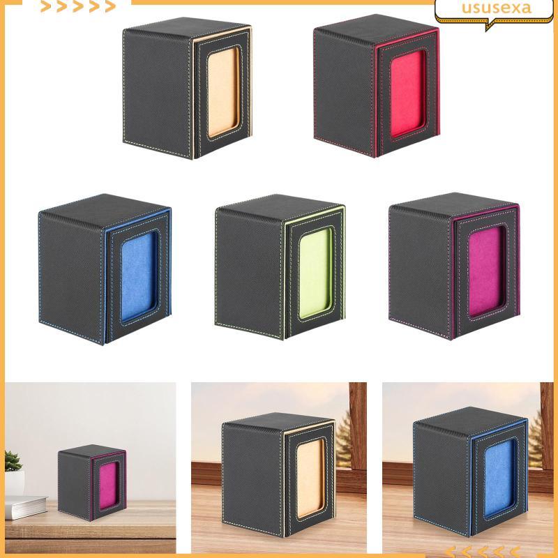 [Ususexa] Trading Card Deck Box Card Deck Case for Collectible Card Storage Case, Card Organizer