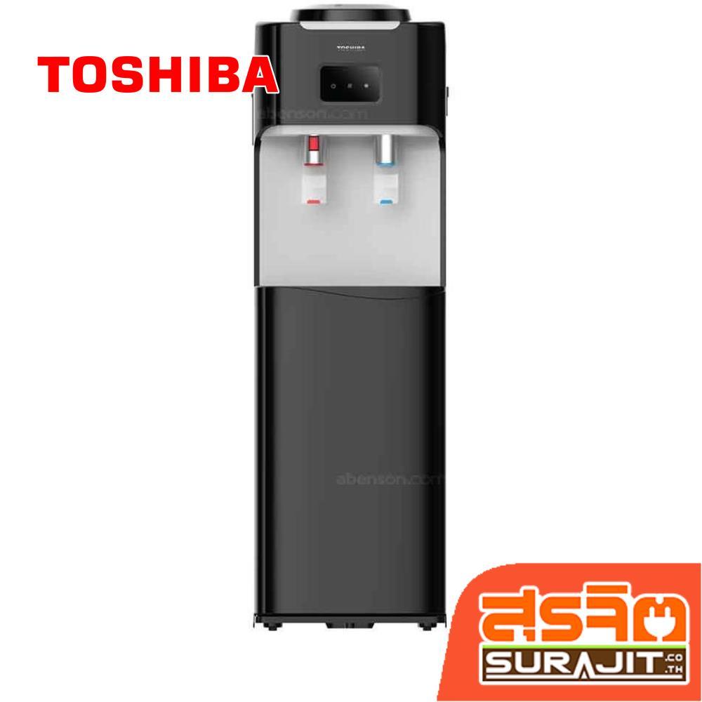 TOSHIBA ตู้กดน้ำดื่ม 2 ก๊อก น้ำเย็น น้ำร้อน สีดำ รุ่น RWF-W1664TK(K1) (15136)