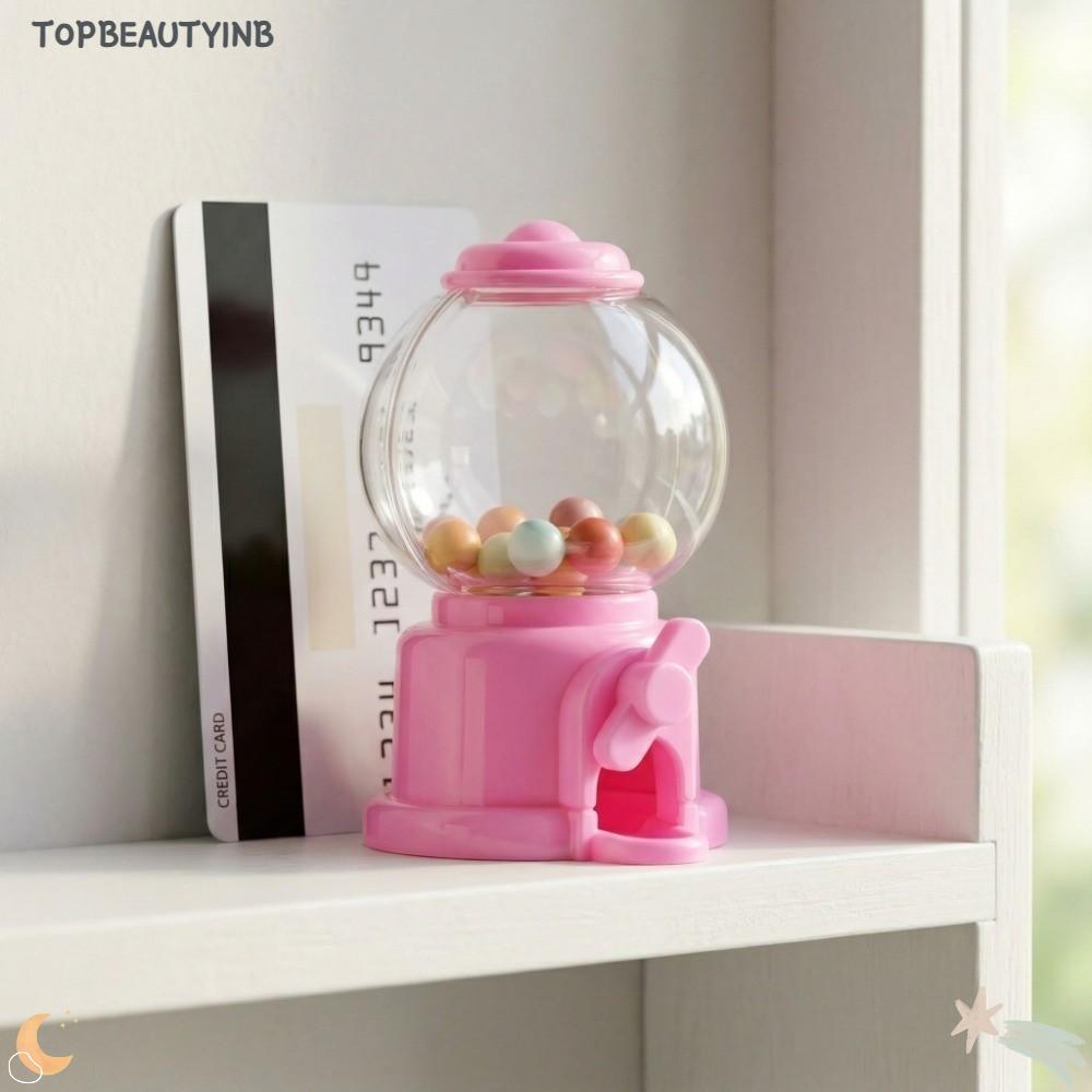 TOPBEAUTY1NB 6 ชิ้นกล่องเก็บขนม,มินิขนาด PS + PP MINI Candy Dispenser,สําหรับงานปาร์ตี้รูปร่างน่ารัก