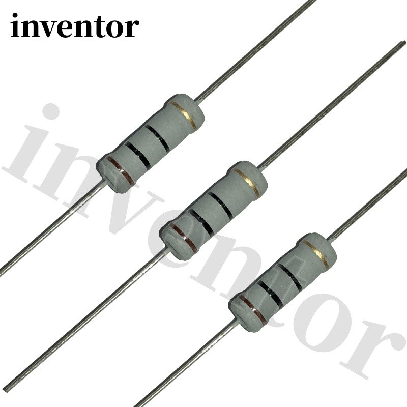 10pcs 3W Carbon film Resistor Four Color Circle 1R 1.2R 1.5R 1K 1K2 1K5 10 12 15 100 120 150 RK Ohm 