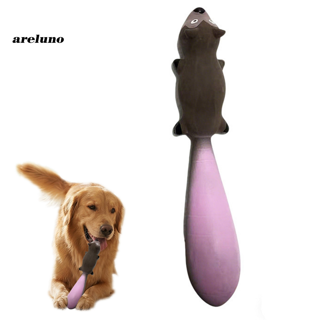 อิลูโนะ|  Squeaky Squirrel Interactive Dog Chew Toy – ทนทาน Latex Tug-of-war สําหรับการฝึกอบรมทําควา