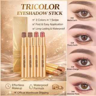Eyeshadow Stick / 3 In 1 Eye Shadow, Laziness Eyeshadow Stick,Waterproof Pearl Shimmer 3D Eye Makeup Smudge Proof For Lazy Beauty，Make Up