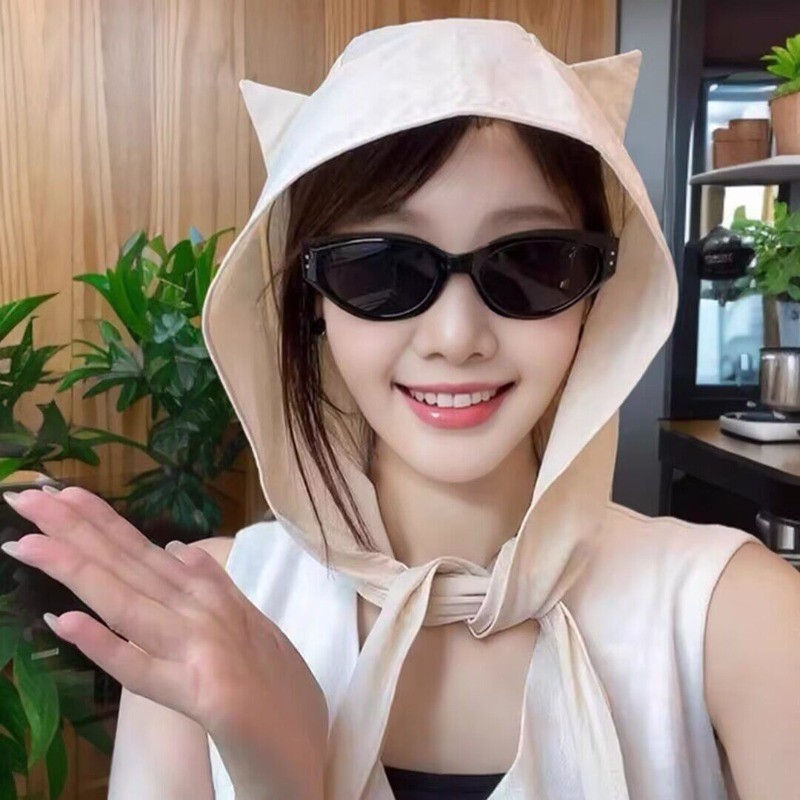 หมวกกีฬากันแดดสไตล์เกาหลีปีศาจน้อย พร้อมสายรัด แห้งไว รูปที่ 6