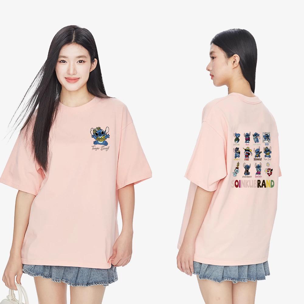 ดีไซน์ออริจินัล เสื้อยืดแขนสั้นลำลอง สไตล์เกาหลีสำหรับหญิง-ชาย ลายสกรีน เสื้อยืดยอด ผ้านิ่มๆ ใส่สบายADX0149