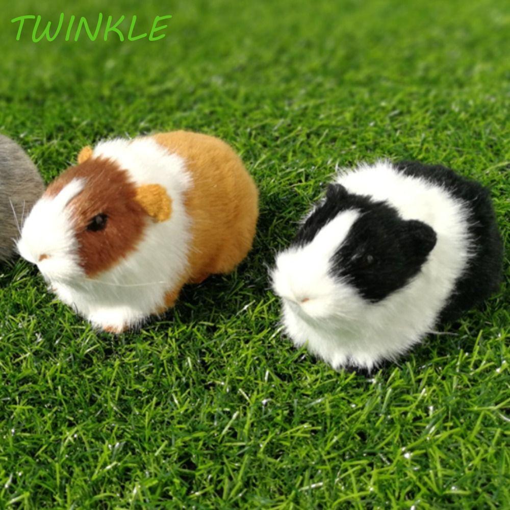 TWINKLE1 ตุ๊กตาหนูตะเภาตุ๊กตา, Hollow Soft Hamster Plush ของเล่น, Creative Fluffy Collection PP Cotton ตุ๊กตาสัตว์ Plushie ตุ๊กตาเด็กของขวัญ