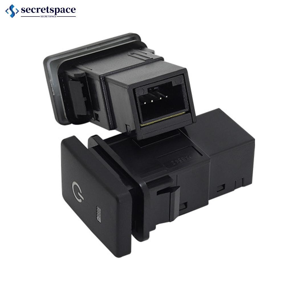 SECRETSPACE รถ LED DRL Power หมอกกระจกมองหลังปุ่มความร้อนด้านหน้าด้านหลังสวิทช์สีเขียวสําหรับ Toyota