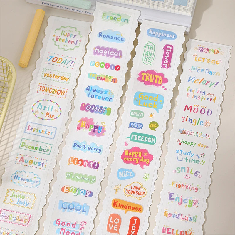 Journal GO 4cmx2m น่ารัก Dopamine Theme เทปไดอารี่สติกเกอร์ตกแต่ง Masking เทป DIY วารสารสมุดภาพสร้างสรรค์เครื่องเขียน