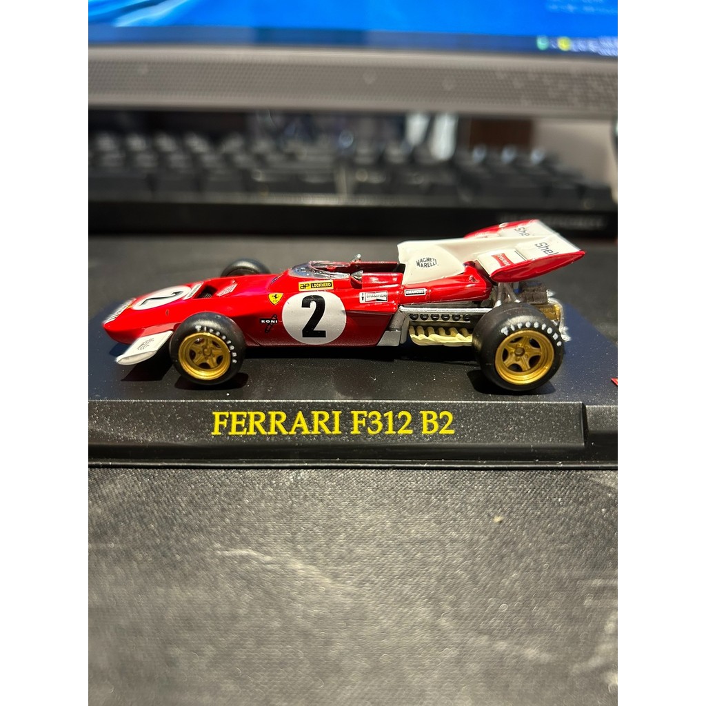 Ixo attaya 1/43 Ferrari F312B2 เบอร์ 2โมเดลรถ ลักษณะดีไม่มีข้อบกพร่องที่เชื่อถือมีบีนแกะ,กล่องอะคริล