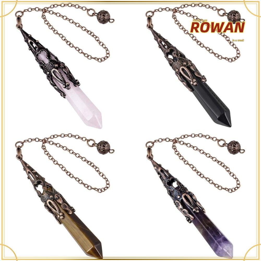 ROWANTH Reiki Pendulum คริสตัลควอตซ์ พลังงานสำหรับการสร้างสมาธิและความสงบ พร้อมใช้แขวนประดับ