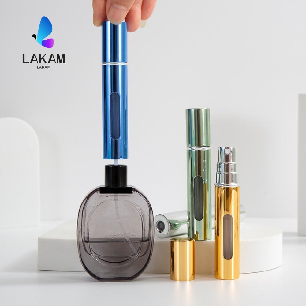 LAKAM Atomizer Bottle, Mini Refillable Perfume Bottle, Empty with Spray Portable 10ml Liquid Contain
