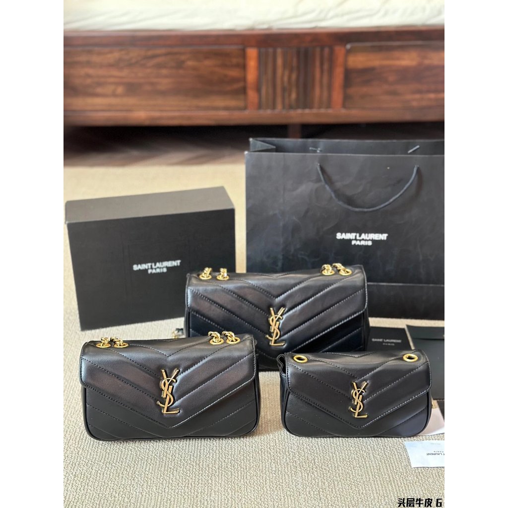 กระเป๋า Messenger Bag หนังCowhide จาก SAINT LAURENT และ LOULOU